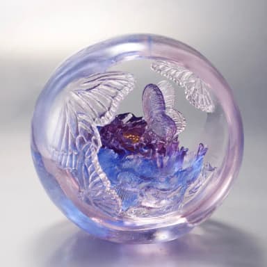 【tittot 琉園】圓滿榮華_擺飾(送禮/琉璃/禮物/玻璃/水晶/藝術品/擺飾/禮贈/企業/圓滿榮華)