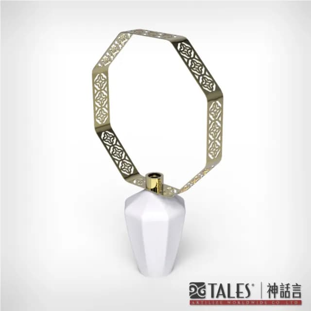 【TALES 神話言】花窗舞影- 八方英華．花器 大(文創 禮品 禮物 收藏)