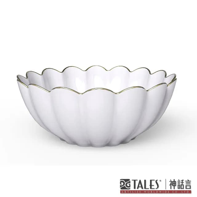 【TALES 神話言】花窗舞影- 金英雅菊．湯碗(文創 禮品 禮物 收藏)