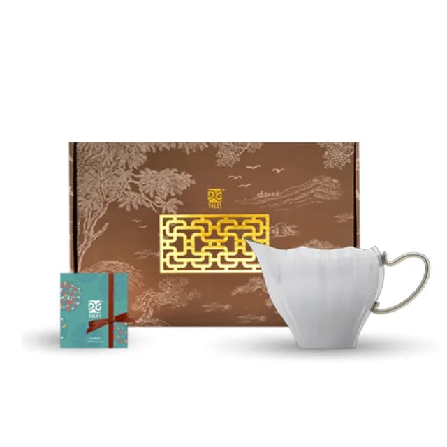 【TALES 神話言】花窗舞影-茶海(文創 禮品 禮物 收藏 骨瓷)