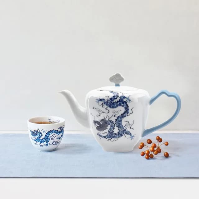 【TALES 神話言】甲辰龍年 世紀龍顏 中式正把茶壺(開運 吉祥 文創 禮品 禮物 收藏)