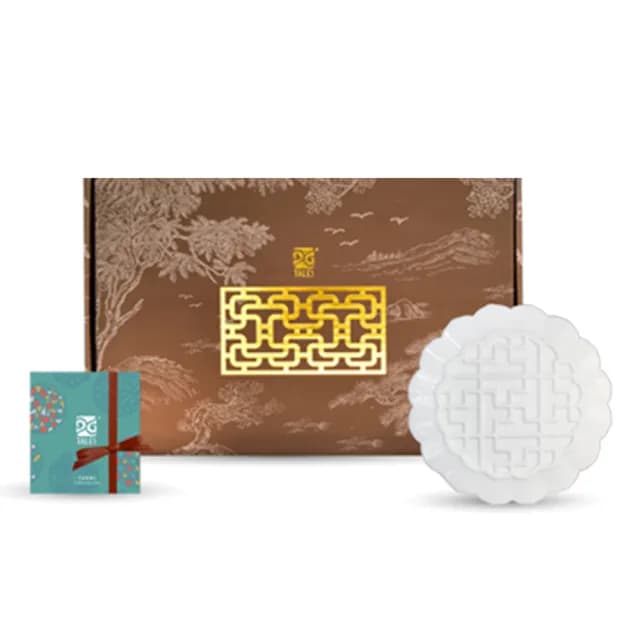 【TALES 神話言】花窗舞影-萬福芝蓮．盤(文創 禮品 禮物 收藏)