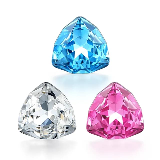 【AchiCat】耳環．耳針式．幾何三角(送閨蜜．白色情人節禮物)