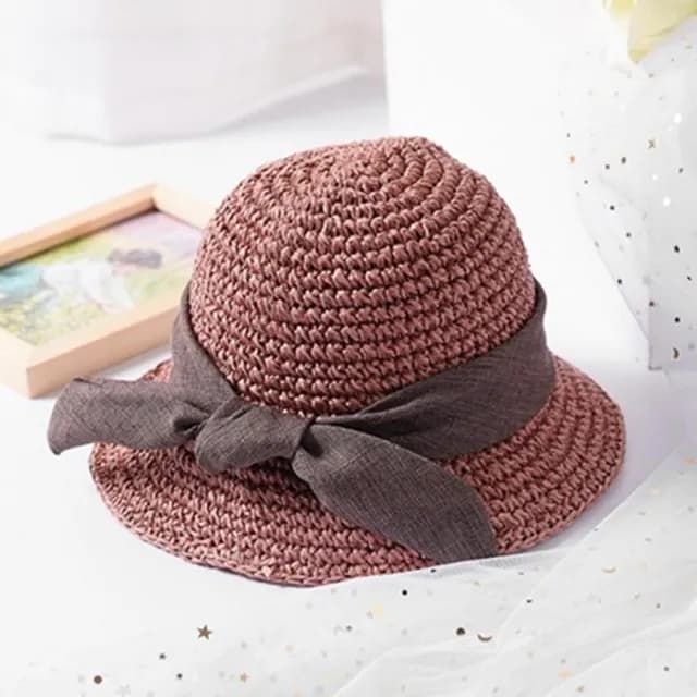 【米蘭精品】現貨+預購 草帽防曬遮陽漁夫帽(夏季休閒百搭蝴蝶結女帽子母親節禮物5色73rp150)