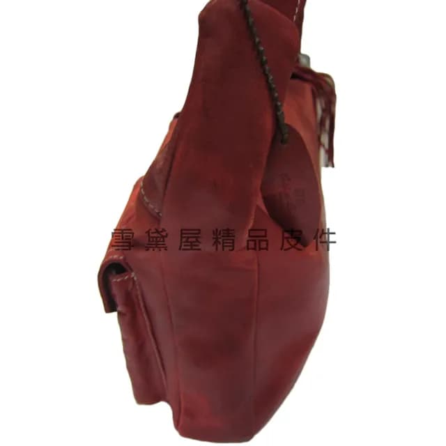 【SNOW.bagshop】情人節禮物 真皮 水餃包進口專櫃軟質皮革中容量(真皮包包 100%進口牛皮革材質復古個性肩背