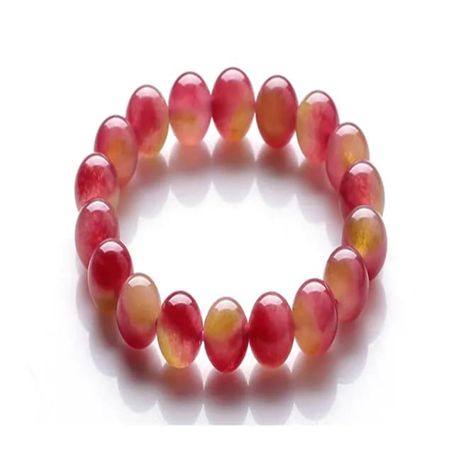 【馥瑰馨盛】西瓜美人碧璽手鍊l招桃花增人緣五行串珠(含開光加持)