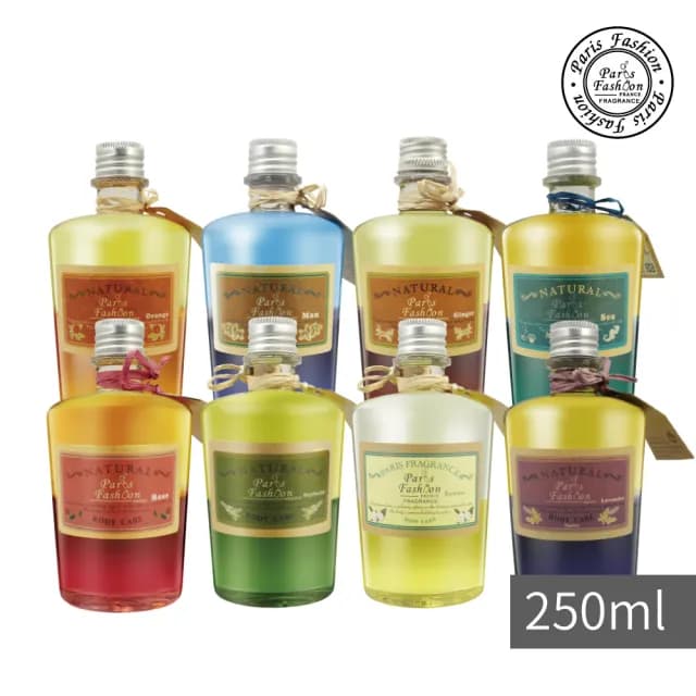 【Paris fragrance 巴黎香氛】經典香氛精油系列按摩油250ml(生日禮物/送禮/玫瑰 薰衣草 馬鞭草 茉莉 海洋 /