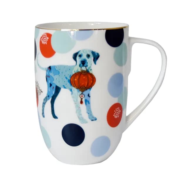 【TALES 神話言】犬轉乾坤-玄福屬水 馬克杯禮盒(文創 禮品 禮物 收藏)