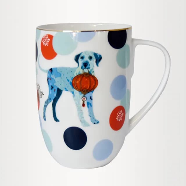 【TALES 神話言】犬轉乾坤-玄福屬水 馬克杯禮盒(文創 禮品 禮物 收藏)