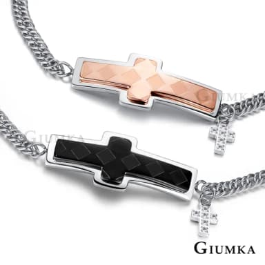 【GIUMKA】新年禮物．開運．情侶手鍊(黑色/玫金)