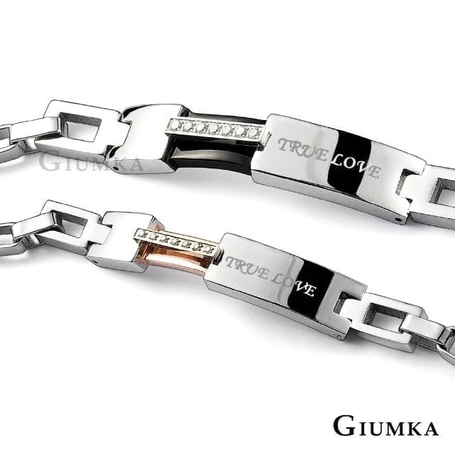 【GIUMKA】新年禮物．開運．情侶手鏈(黑色/玫金)