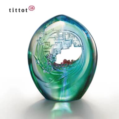 【tittot 琉園】圓滿_祝福_分享(琉璃/禮物/玻璃/水晶/藝術品/擺飾/禮贈/企業/送禮/圓/滿/祝/福)
