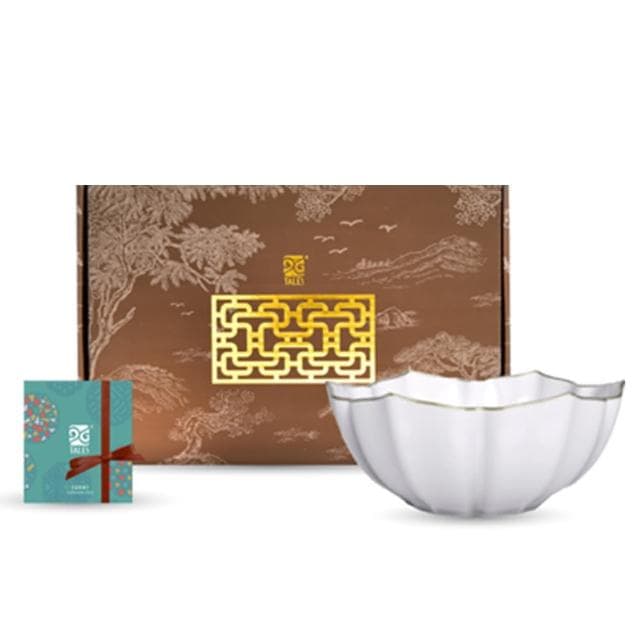 【TALES 神話言】花窗舞影-富貴菱花．湯碗(文創 禮品 禮物 收藏)
