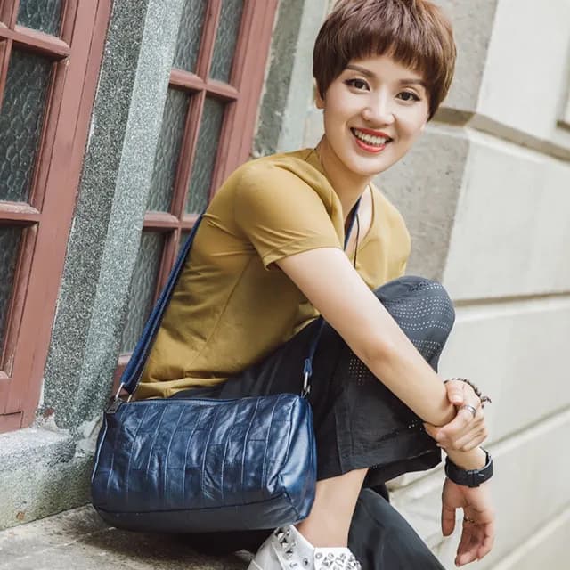 【玩皮工坊】情人節禮物 真皮頭層牛皮女士單肩包斜肩包斜背包方包女包LB303(真皮包包 6色可選)