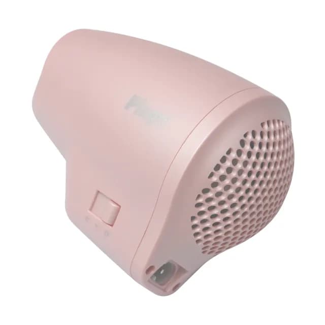 【Pingo 台灣品工】Travel Qmini 極輕隨身掌型吹風機 限量櫻花粉(輕量 風大 雙電壓)