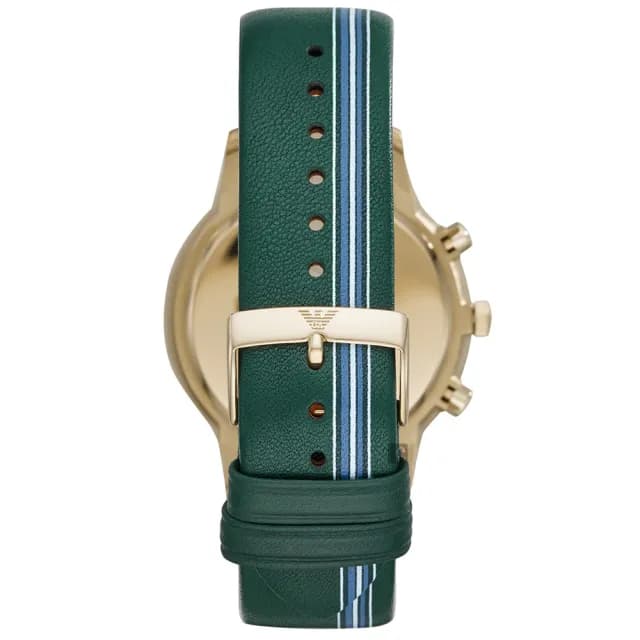 【EMPORIO ARMANI】義式經典三眼計時套表-43mm 禮物 送禮 推薦(AR11233)