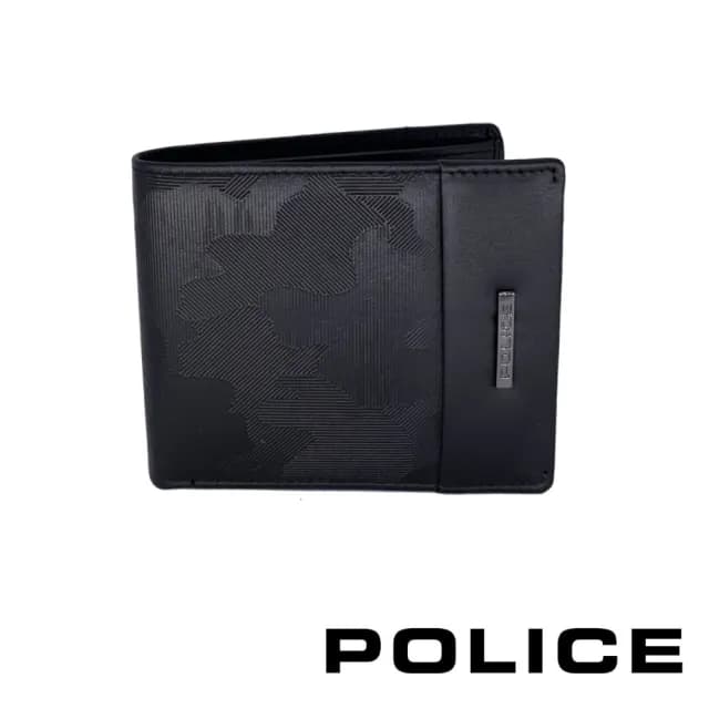 【POLICE】頂級小牛皮8卡男用皮夾 桑德斯系列(七夕情人節禮物 送禮 男夾)