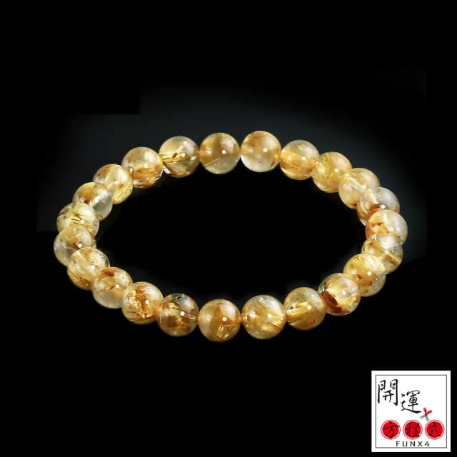 【開運方程式】天然滿絲鈦晶8mm手珠(強大自身財運 開運手鍊)