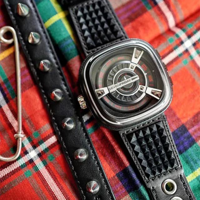 【SEVENFRIDAY】限量龐克工藝自動上鍊機械錶-黑/48mm 送禮 禮物 推薦(M1-04)