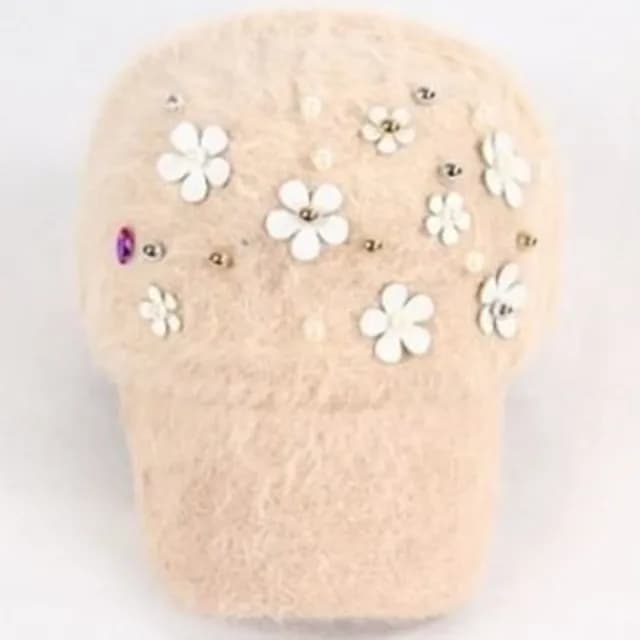 【米蘭精品】現貨+預購 針織兔毛帽(流行氣質保暖女帽子聖誕節交換禮物9色63w48)