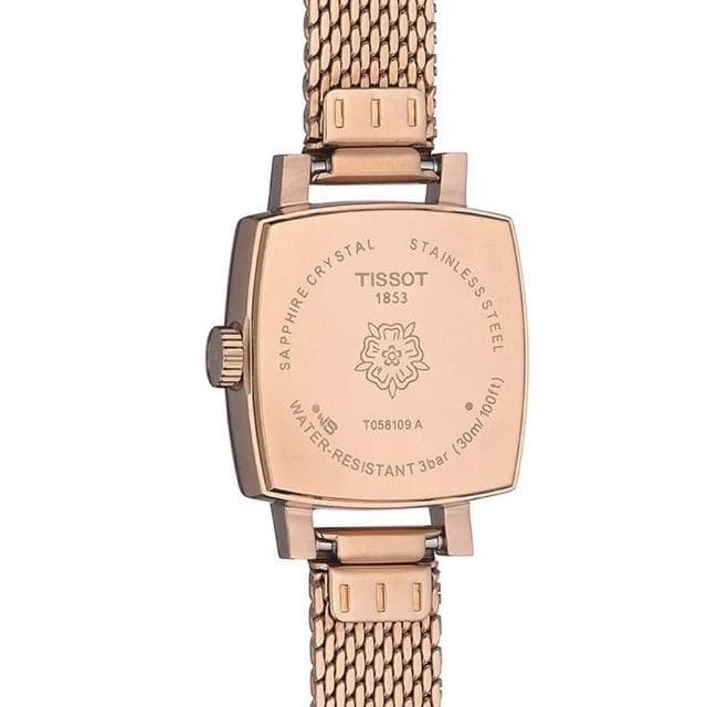 【TISSOT 天梭 官方授權】LOVELY SQUARE 小公主米蘭帶系列秀氣女錶 情人節 禮物(T0581093345600)