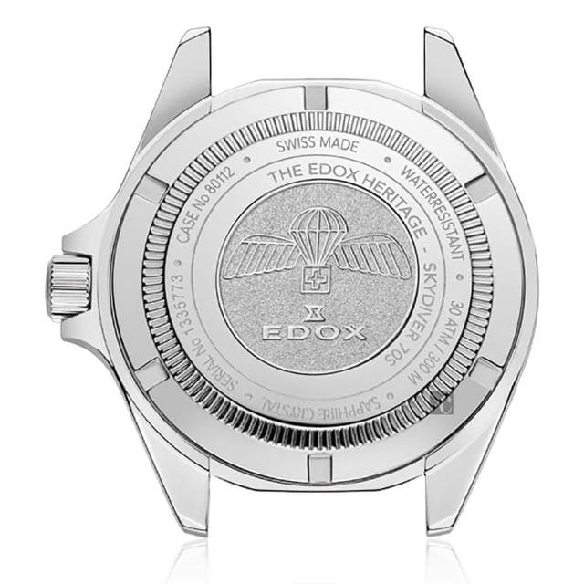 【EDOX 伊度】SkyDiver 傘兵悍將機械錶-藍/42mm 送禮 禮物 推薦(E80112.3NM.BUI)