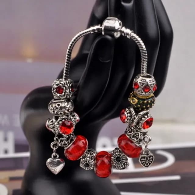 【米蘭精品】現貨+預購 串珠手鍊(琉璃珠時下流行歐美風母親節情人節生日聖誕節交換禮物女飾品71o26)