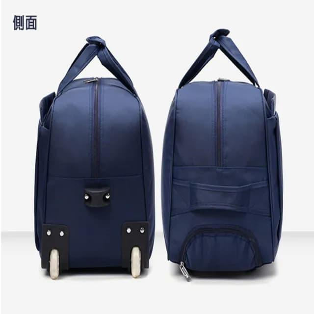 【悅生活】拉桿包 拉桿袋 登機袋 24吋登機拉桿旅行袋 經典細格紋 黑色(GoTrip 微旅行)