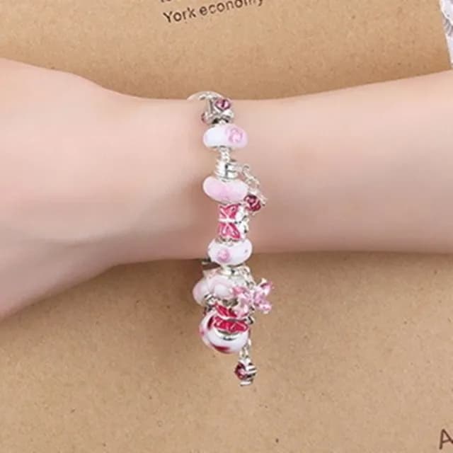 【米蘭精品】現貨+預購 串珠手鍊(琉璃珠時尚甜美母親節情人節生日聖誕節交換禮物女飾品72l104)