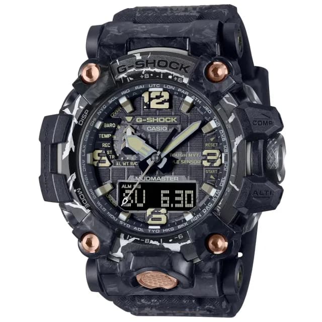 【CASIO 卡西歐】G-SHOCK MUDMASTER 裂縫紋設計 太陽能腕錶 父親節 禮物 送禮 推薦(GWG-2000CR-1A)