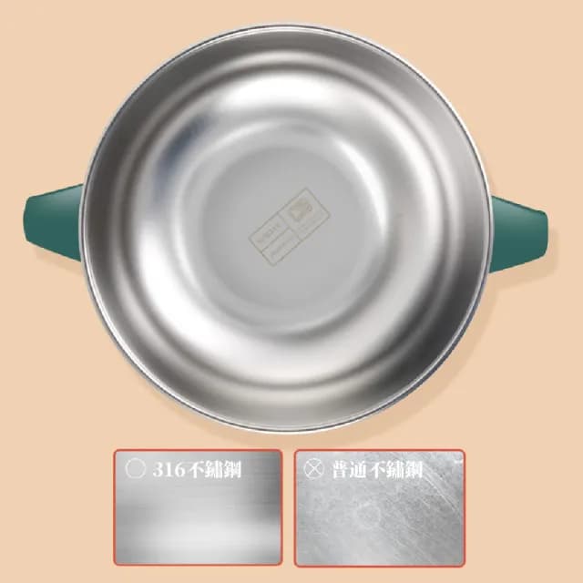 【好胃口】316不鏽鋼雙耳兒童碗-附餐具(防燙 輔食碗 隔熱碗 保溫飯盒 泡麵碗 寶寶碗 學習餐具)