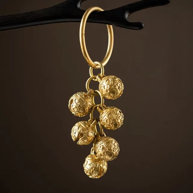 【米蘭精品】現貨+預購 手機掛飾鑰匙扣(純銅鈴鐺平安辟邪包包配飾母親節情人節生日聖誕節禮物10款73xd12)