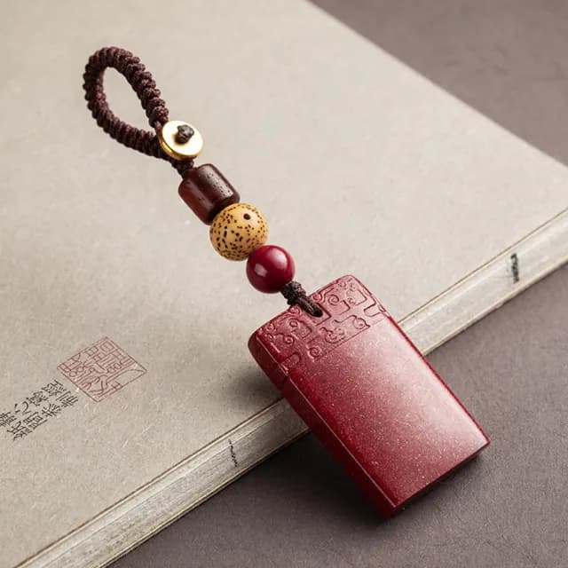 【米蘭精品】現貨+預購 手機掛飾鑰匙扣(天然朱砂平安無事牌包包配飾母親節情人節生日聖誕節禮物2款73xd23)