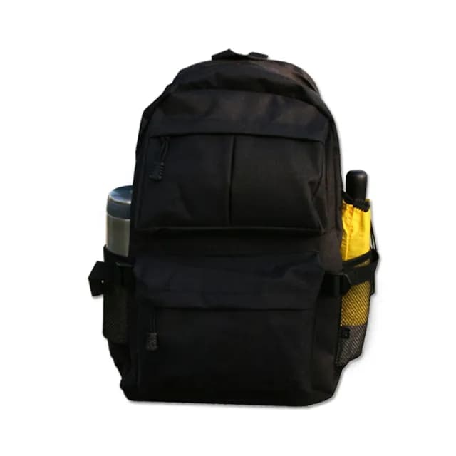 【Yenzch】情人節禮物 高級實用型雙肩後背包/黑/31x46x13cm(樂齡族推薦)