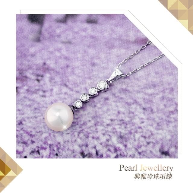 【KATROY】珍珠項鍊．母親節推薦．生日禮物(14.0 mm)