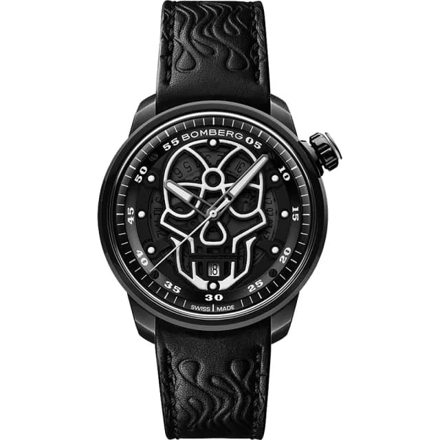 【BOMBERG】炸彈錶BB-01 系列火焰骷髏頭機械錶-43mm 送禮 禮物 推薦(CT43APBA.23-3.11)