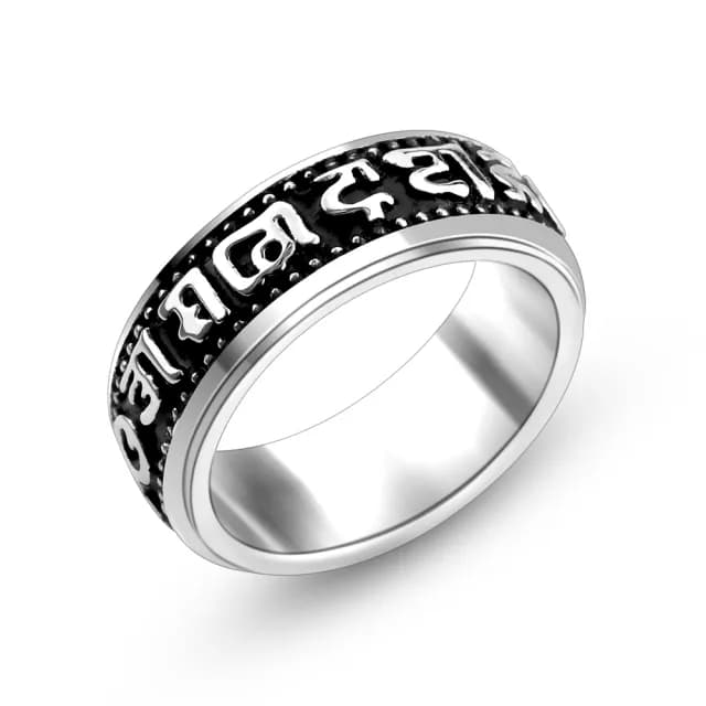 【AchiCat】戒指．開運戒．中性(白色情人節禮物)