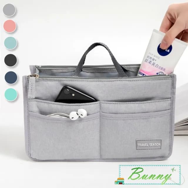 【Bunny】情人節禮物 新升級版加厚手提多功能收納包包中包(小款／小包專用內膽包)