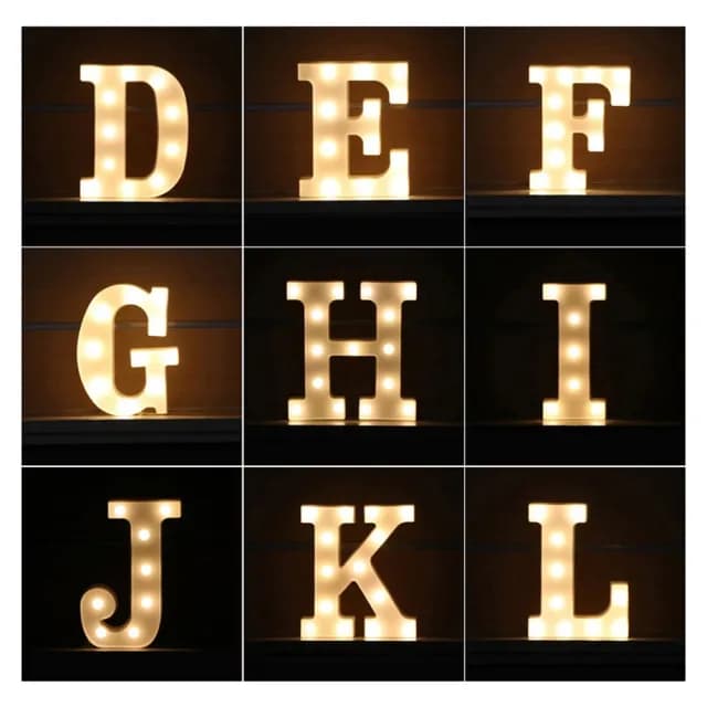 A-Z字母燈 單字燈 愛心燈(生日派對 求婚告白 畢業跨年 週年紀念 寶寶周歲 布置)