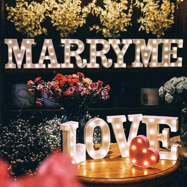 A-Z字母燈 單字燈 愛心燈(生日派對 求婚告白 畢業跨年 週年紀念 寶寶周歲 布置)