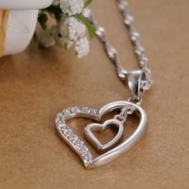 【米蘭精品】現貨+預購 925純銀項鍊鑲鑽吊墜(簡潔亮眼精美有型母親節情人節生日聖誕節禮物女飾品73fy28)