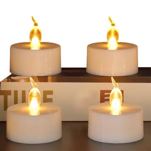 【營造氣氛好簡單】LED仿真蠟燭燈24入(夜燈 氣氛燈 造景燈 聖誕燈 造型 佈景 創意 慶生 過節 交換禮物)