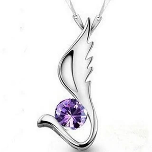 【米蘭精品】現貨+預購 925純銀項鍊鑲鑽吊墜(繽紛絢麗簡約百搭母親節情人節生日聖誕節禮物女飾品73fy45)