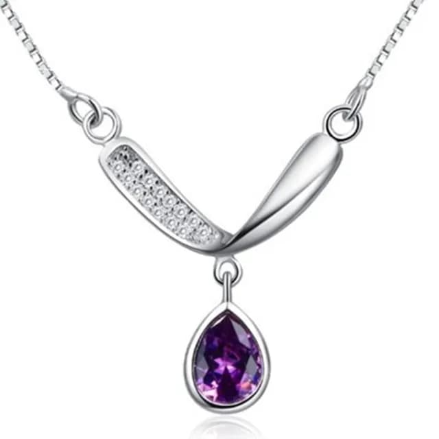 【米蘭精品】現貨+預購 925純銀項鍊鑲鑽吊墜(時尚簡約精緻有型母親節情人節生日聖誕節禮物女飾品73fy70)