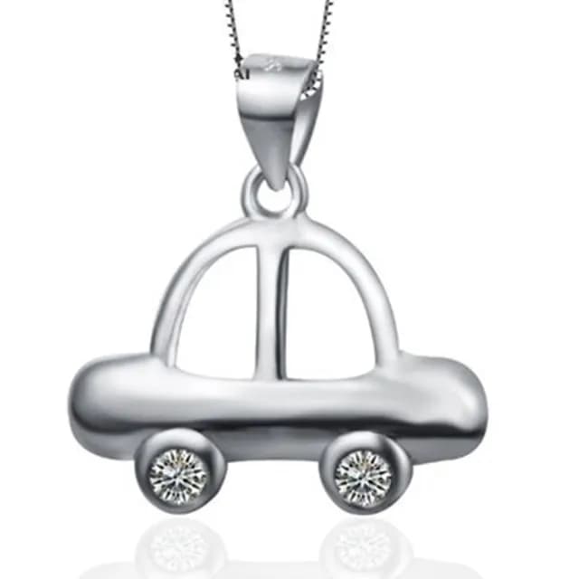 【米蘭精品】現貨+預購 925純銀項鍊鑲鑽吊墜(經典個性獨特大方母親節情人節生日聖誕節禮物女飾品73fy52)