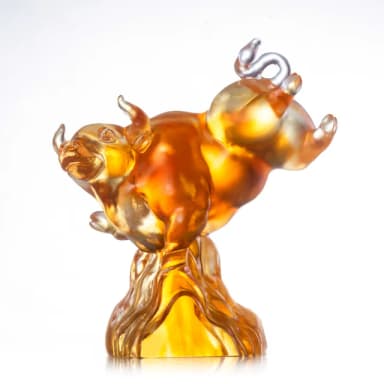 【琉璃工房 LIULI】頂尖 金牛 入厝禮/轉任/感謝(禮/琉璃/禮物/水晶/藝術品/禮贈/企業)