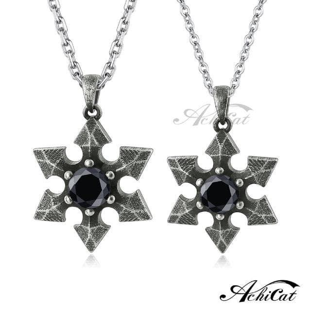 【AchiCat】情侶純銀項鍊．六芒星(新年禮物)
