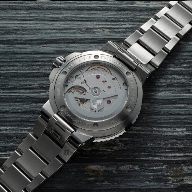【ORIS 豪利時】Aquis 五日鍊全新自製機芯 Calibre 400 潛水錶 送禮 禮物 推薦(0140077634135-0782409PEB)