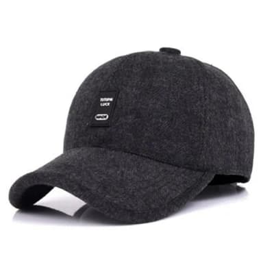 【米蘭精品】現貨+預購 棒球帽保暖毛呢帽(秋冬中老年人戶外防寒男護耳帽情人節生日聖誕節交換禮物3色73pi3)