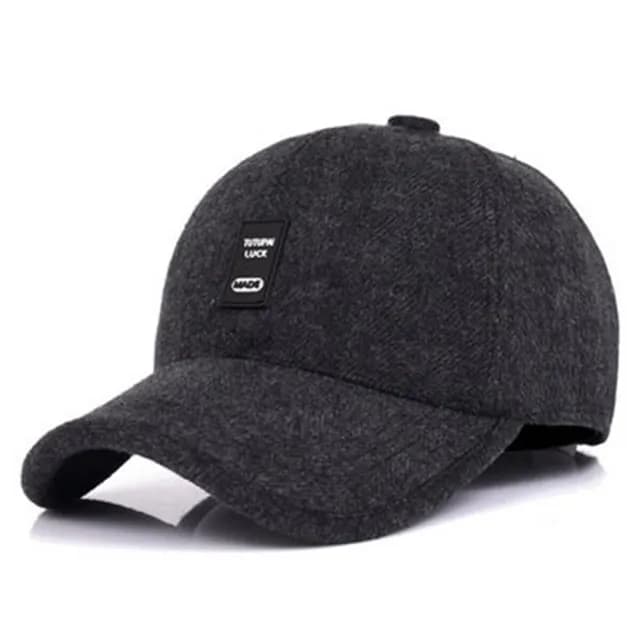【米蘭精品】現貨+預購 棒球帽保暖毛呢帽(秋冬中老年人戶外防寒男護耳帽情人節生日聖誕節交換禮物3色73pi3)
